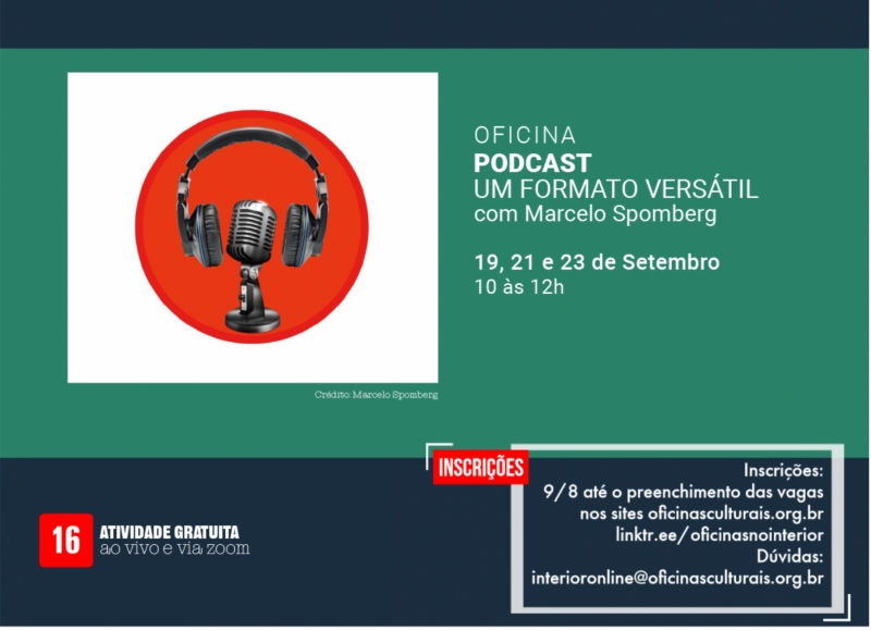 OFICINA: PODCAST – UM FORMATO VERSÁTIL