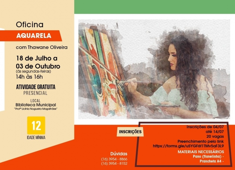 Oficial “Aquarela” abre inscrições