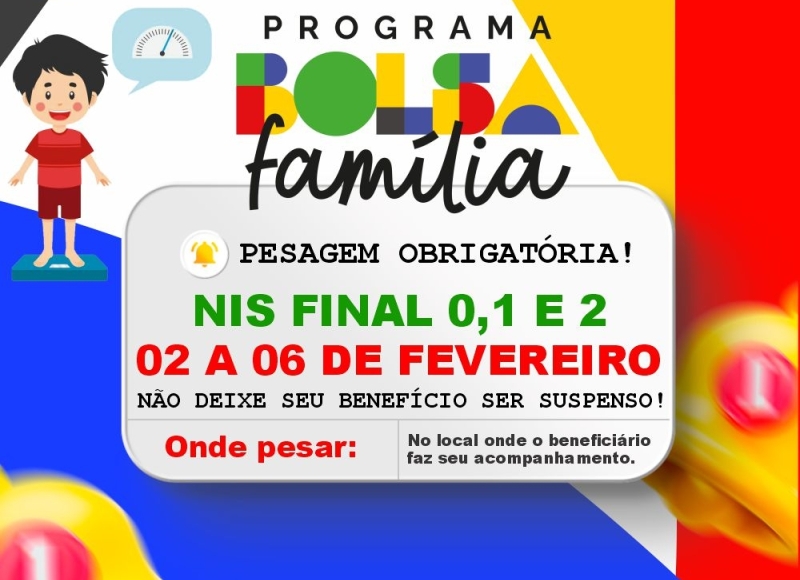 ATENÇÃO BENEFICIÁRIOS DO BOLSA FAMÍLIA