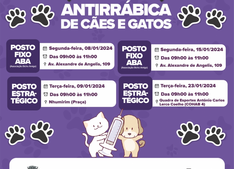 Programação Vacinação Antirrábica