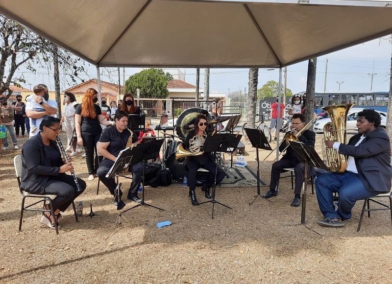 Quinteto da Estação realizou apresentação no último domingo