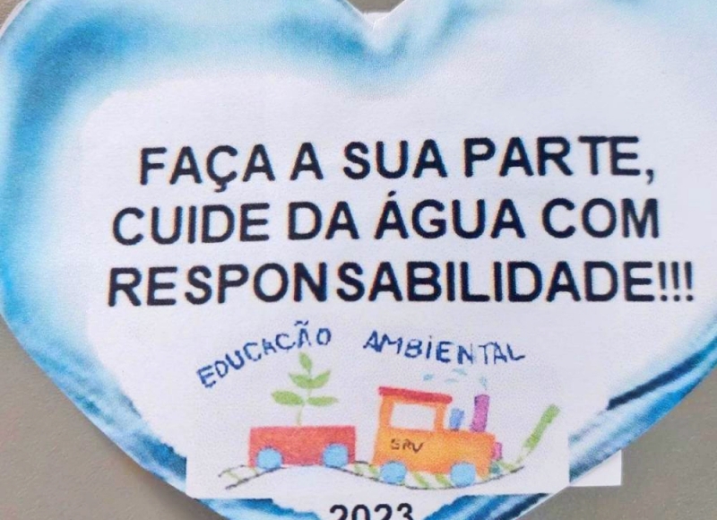 Alunos do Ensino Fundamental da Rede Municipal de Ensino celebraram o Dia da Água