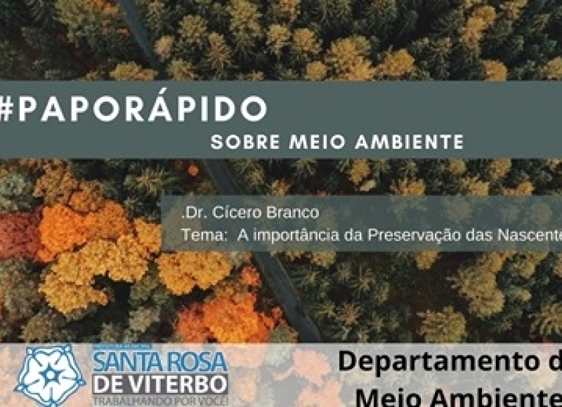 Papo reto sobre o meio ambiente com Dr. Cícero Branco