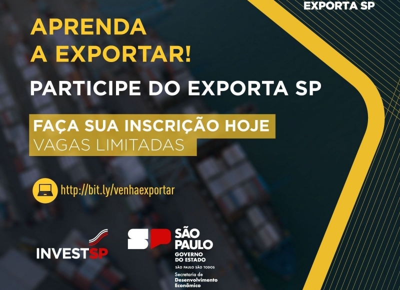 Inscrições para a nova turma do Exporta SP