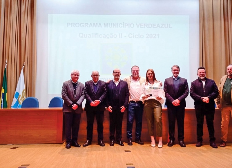 Prefeitura Municipal de Santa Rosa recebe Certificado de Qualificação Nível 2 no Programa Município VerdeAzul ciclo 2021