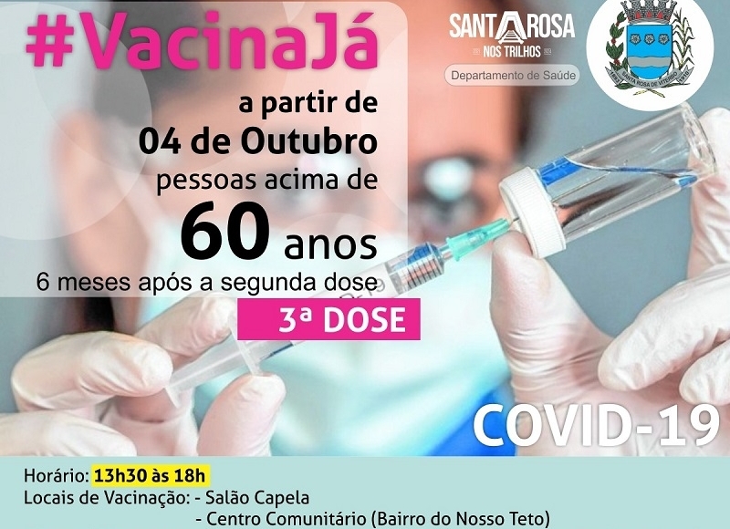 Maiores de 60 anos podem tomar terceira dose a partir desta segunda (4)